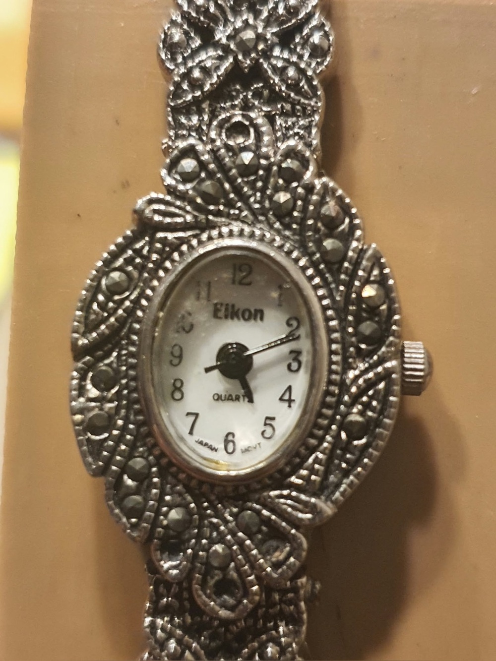 🦋10/$20🦋 Eikon Silver Accented/White Stainless Steel Women's Watch